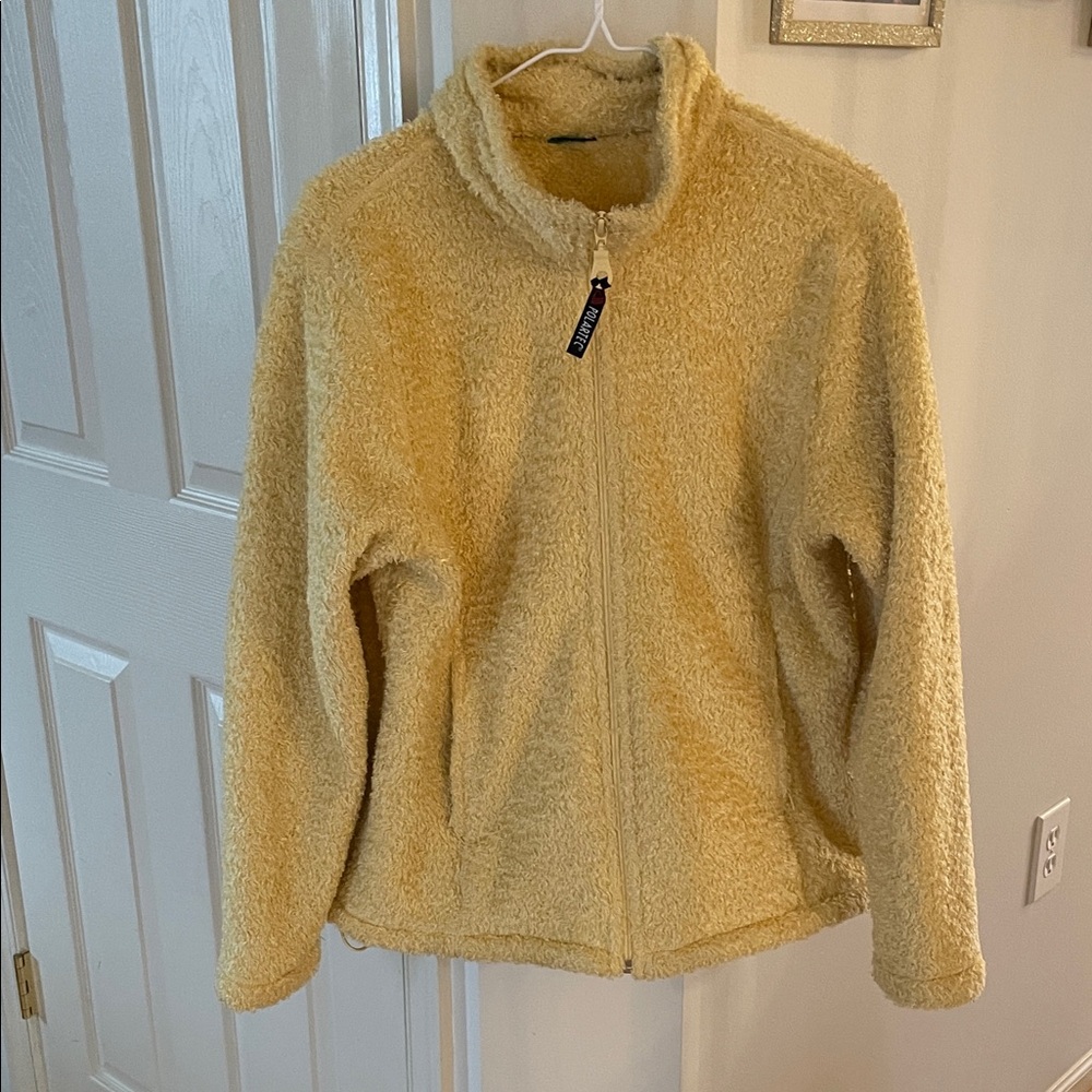 vintage fuzzy 90s Zip-Up Jacket